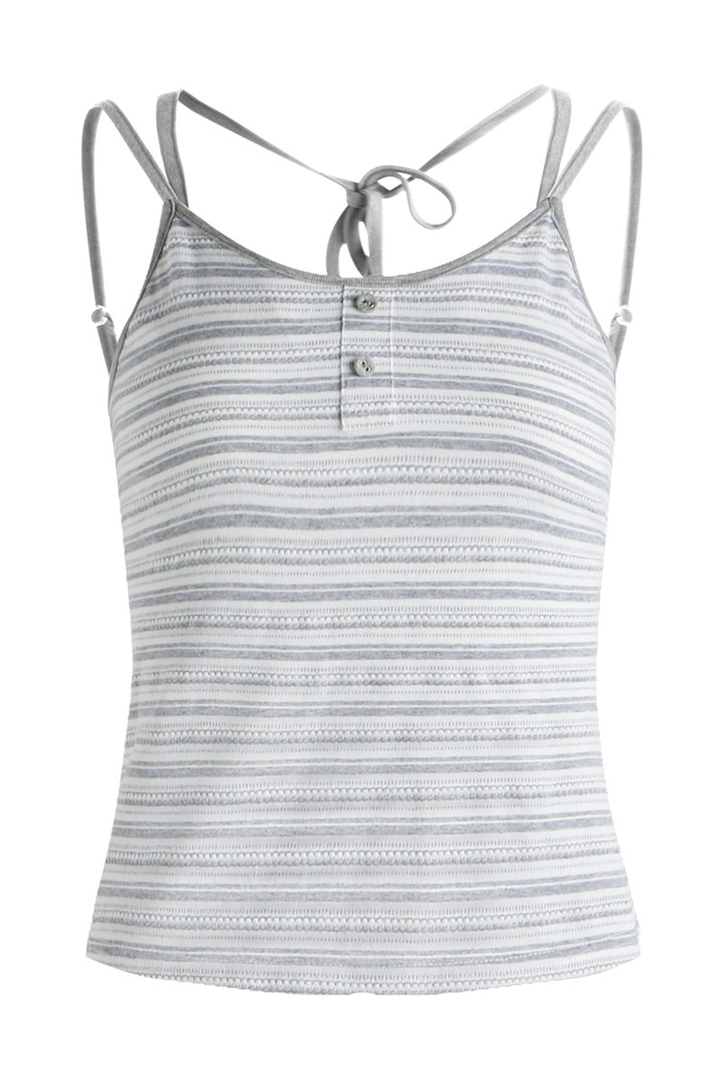 Detachable Striped Knit Camisole