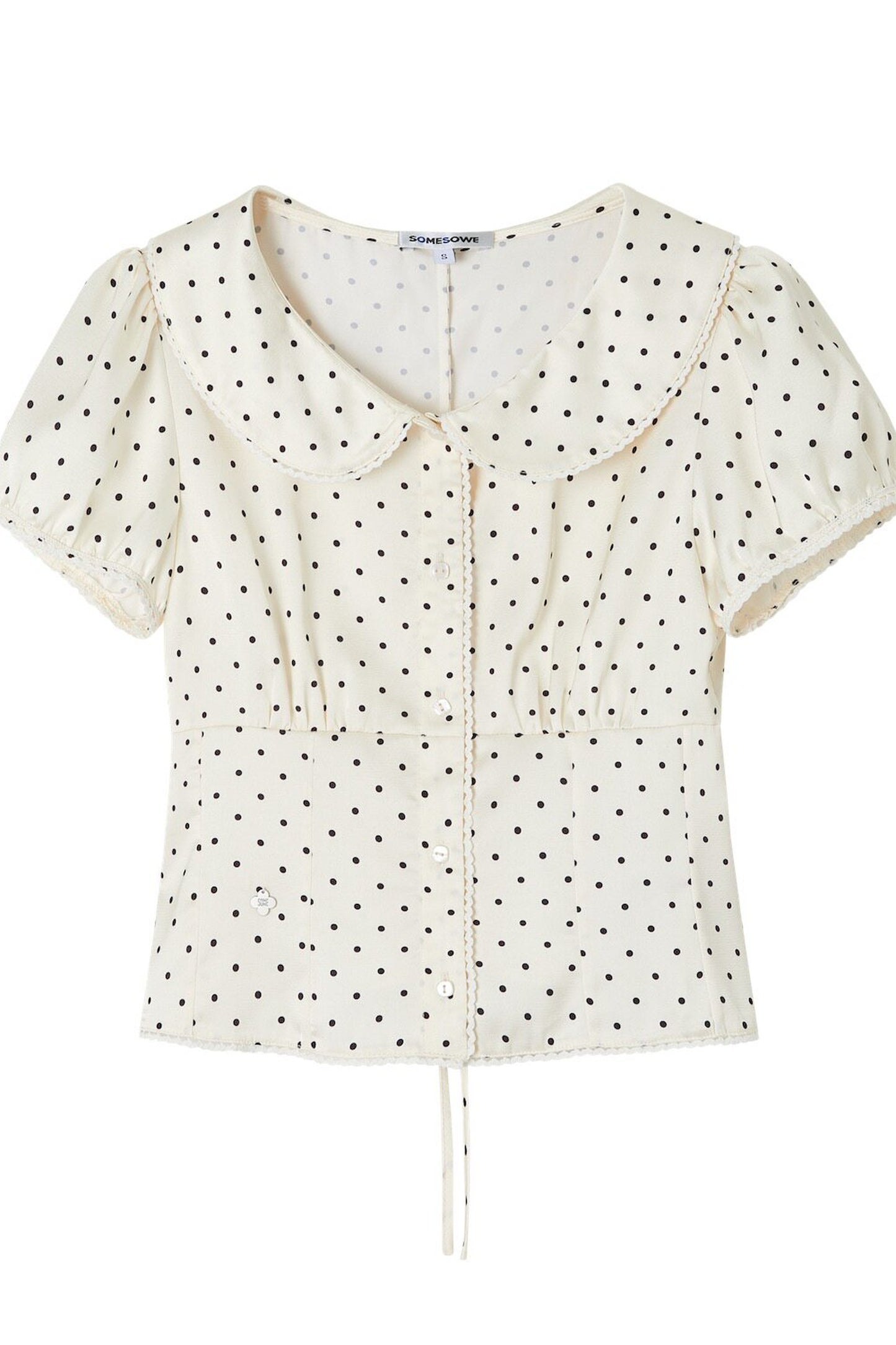 Polka Dot Doll Collar Shirt