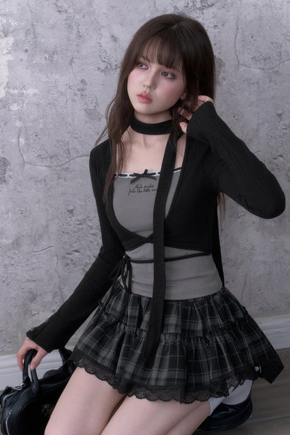 Layered-Look Top and Pants Set-Up