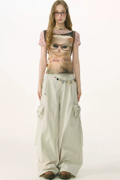 Butterfly Dream Wide-Leg Pants