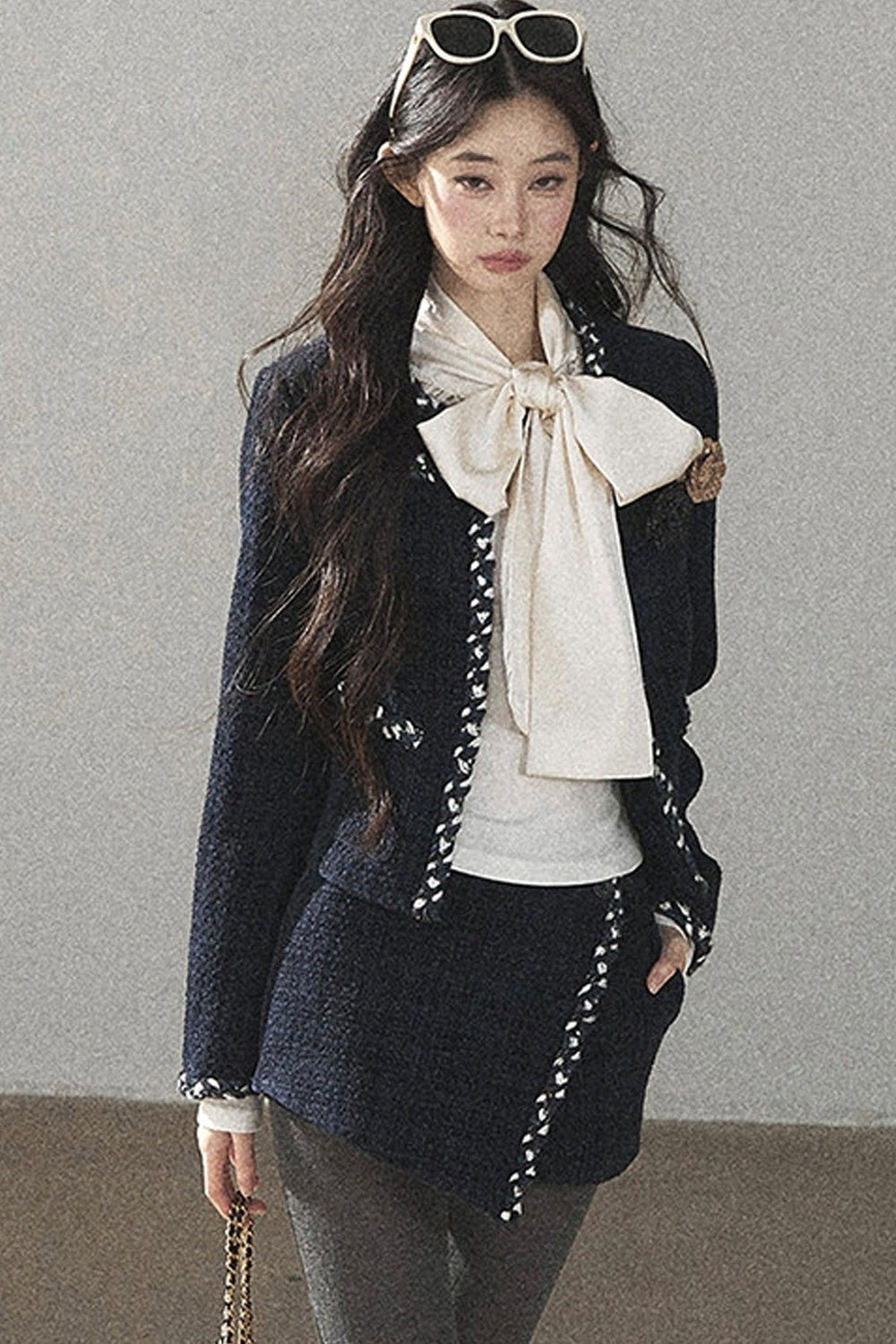 Ensemble veste en maille et pantalon Bluebell
