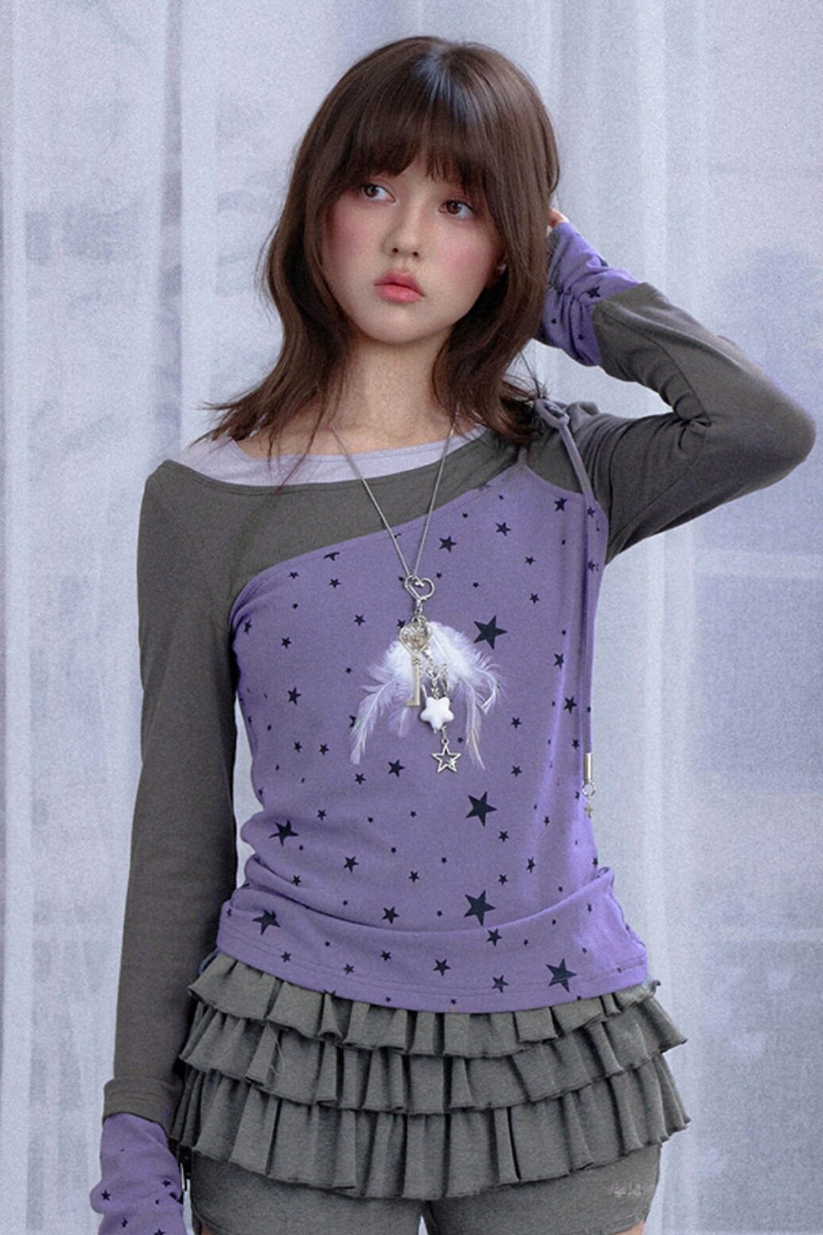 Lagenlook-Stern-T-Shirt