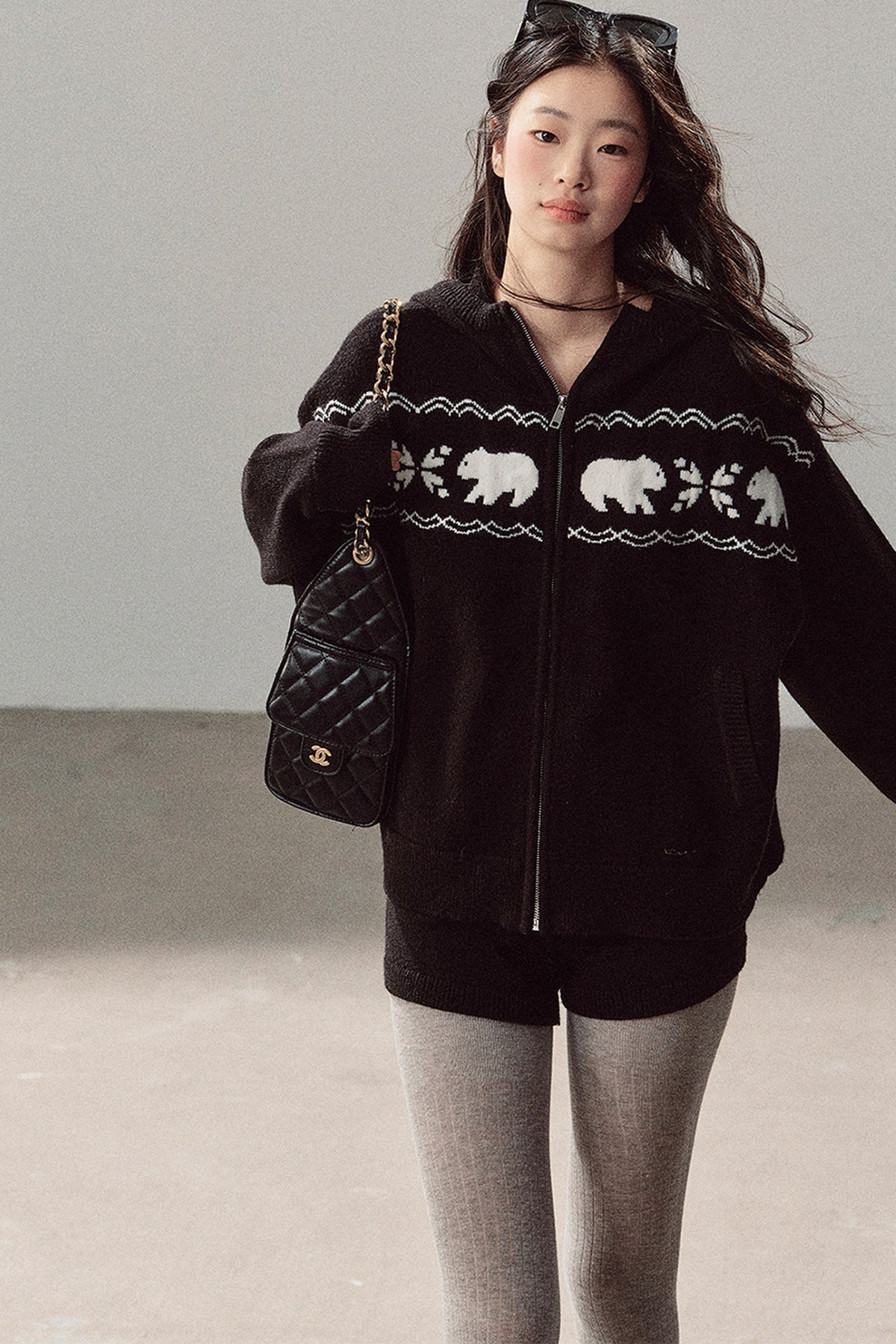 Hooded Jacket and Shorts Set-Up