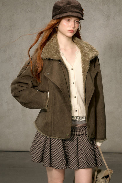 Cloud Shearling Biker Jacket