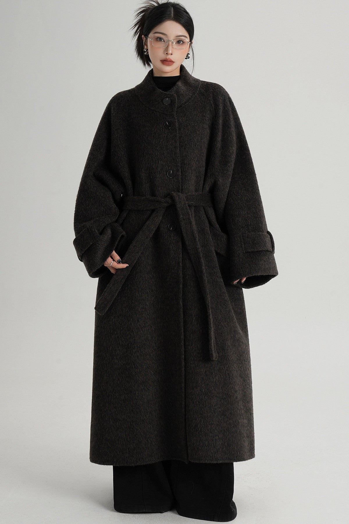 Mid-Length Double-Sided Wool Coat