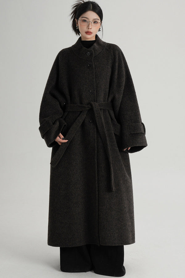 Mid-Length Double-Sided Wool Coat