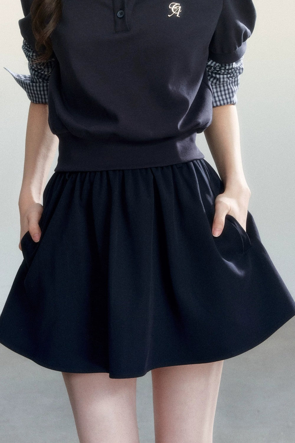 Sweet and Cool High-Waisted A-Line Skirt