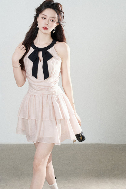 Pink Tencel A-Line Dress