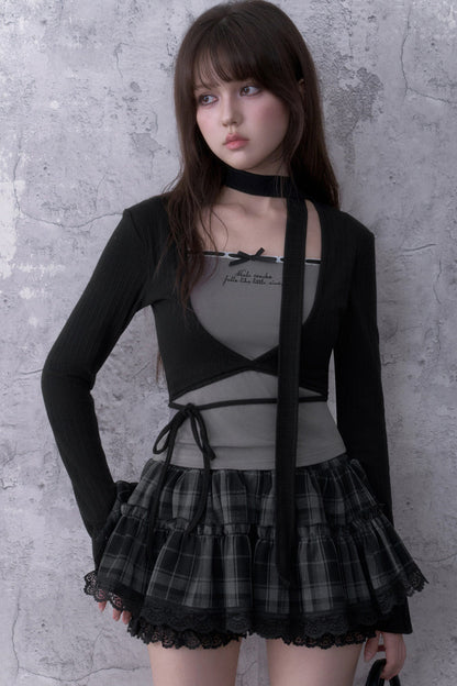 Layered-Look Top and Pants Set-Up