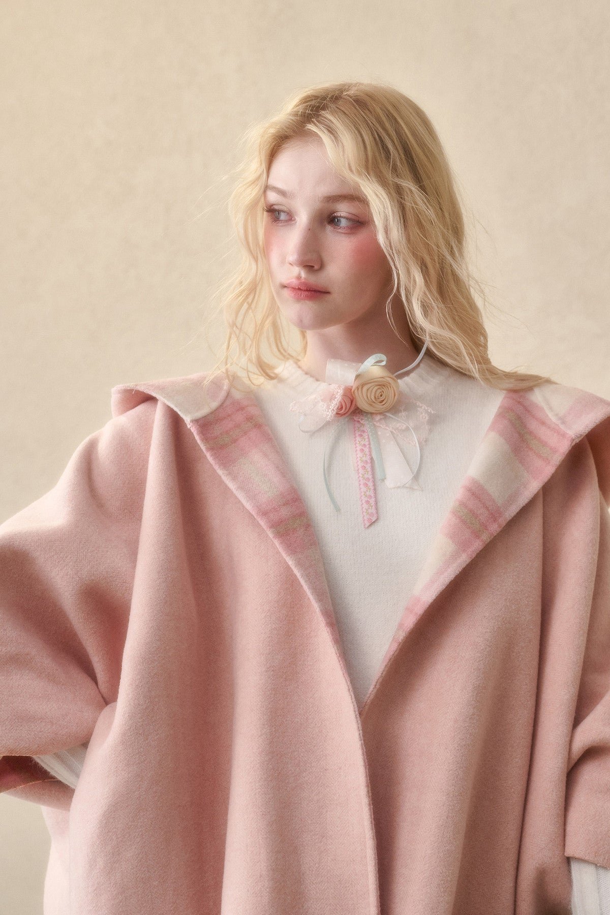 Reversible Wool Cape