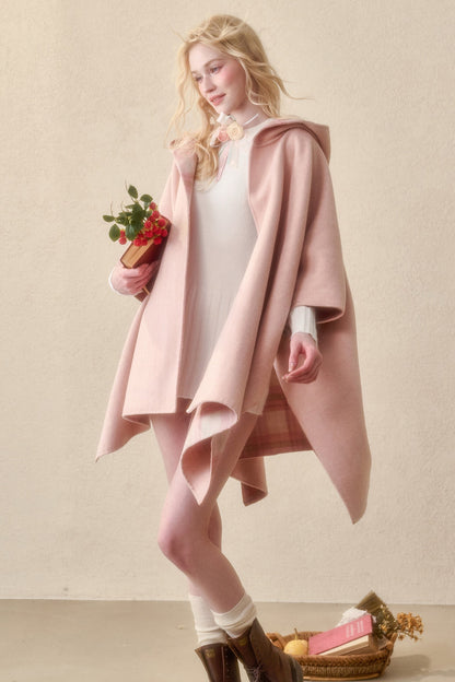 Reversible Wool Cape