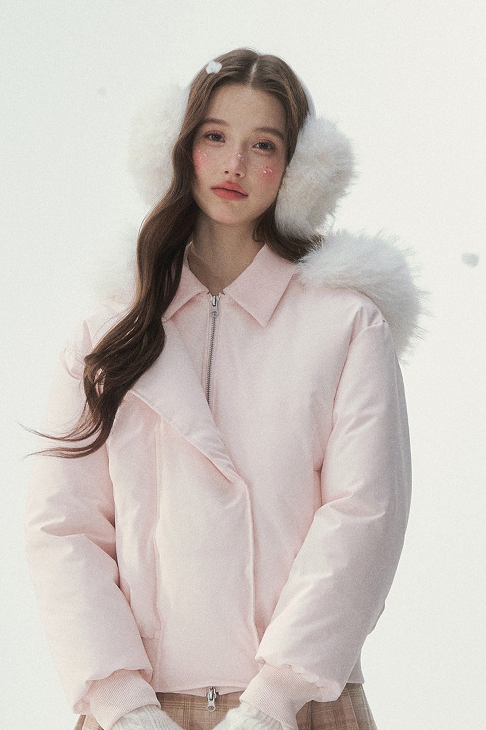 White Duck down Short Winter down Jacket