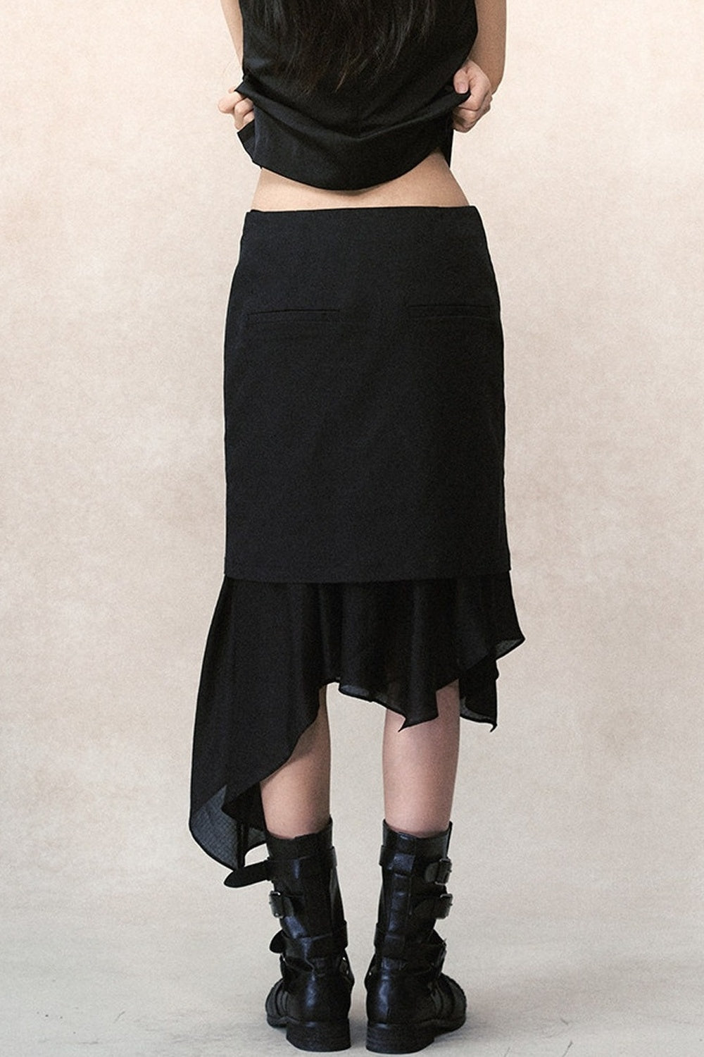 Detachable Ruffle Skirt and Trousers Set