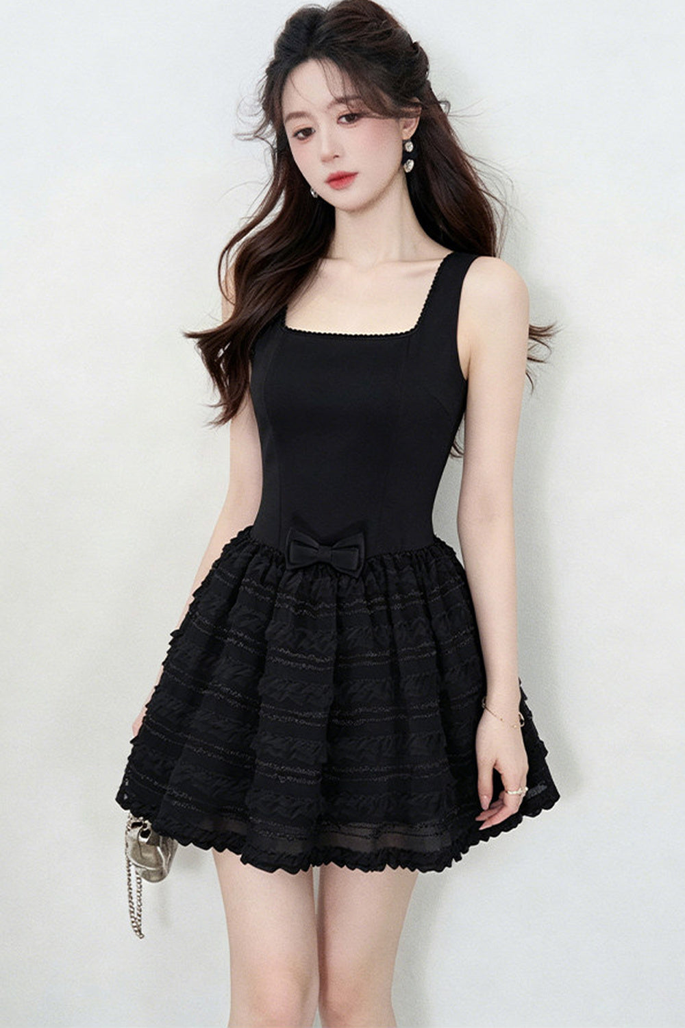 Suspender Lace Puffy Dress