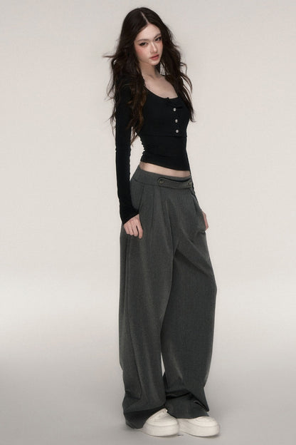 Napoleon Style Straight Leg Trousers