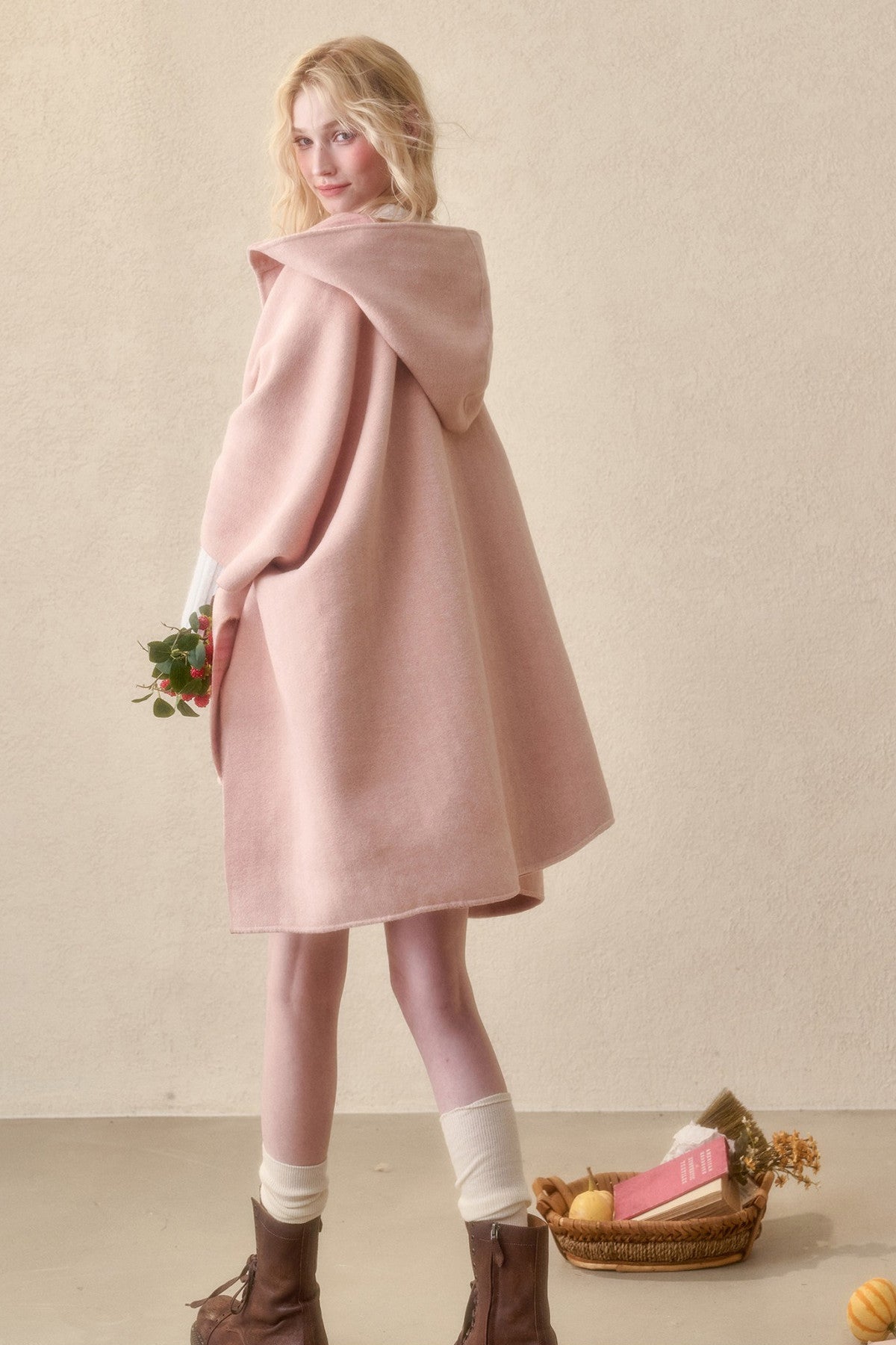 Reversible Wool Cape