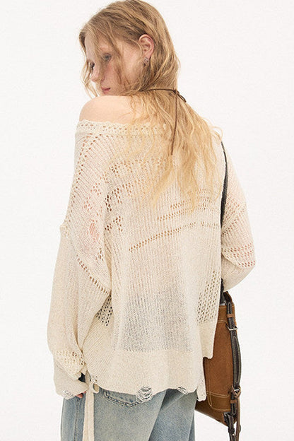 Asymmetrical Knit Off-Shoulder Top Set