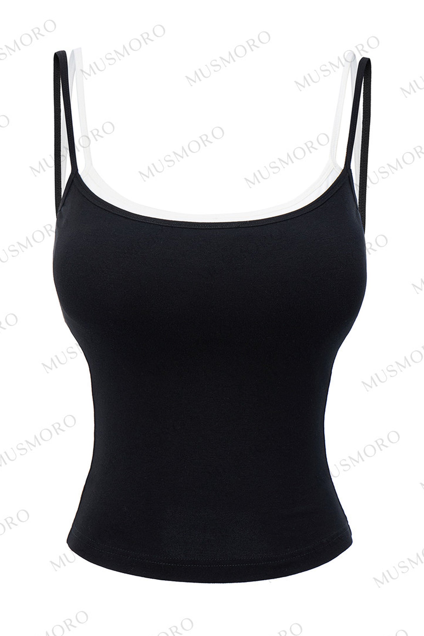 Contrasting Mesh Camisole Top