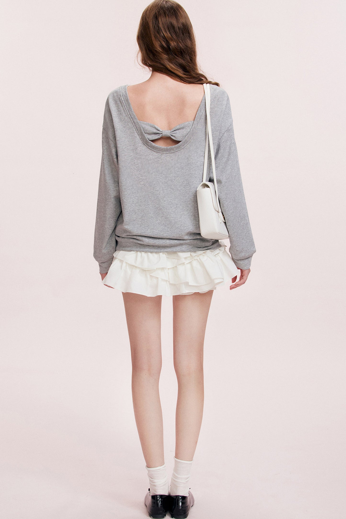 Romantic Lace Bow Sweatshirt