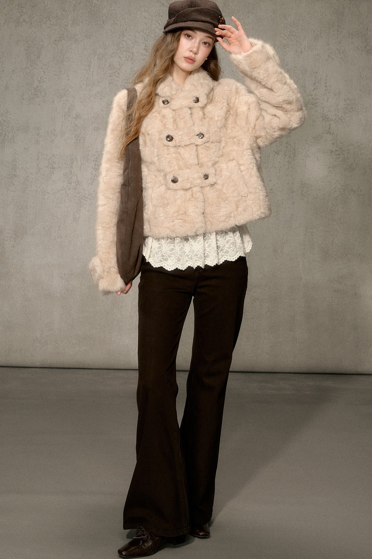 Vintage Thickened Faux Fur Jacket