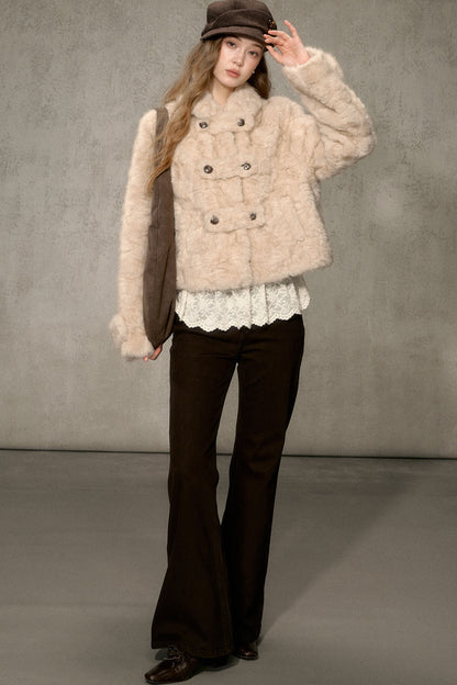 Vintage Thickened Faux Fur Jacket
