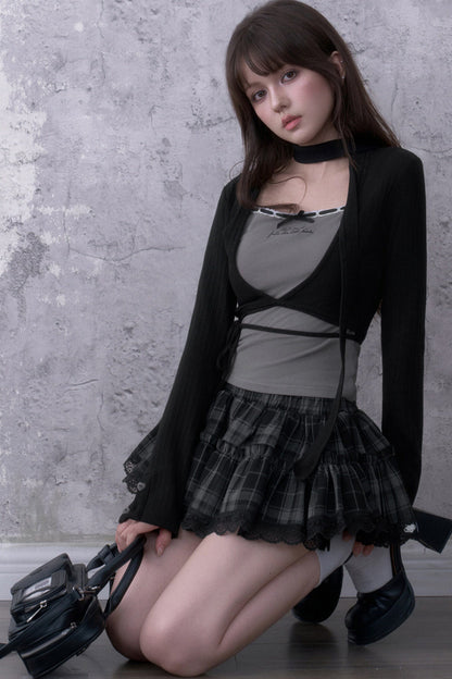 Layered-Look Top and Pants Set-Up