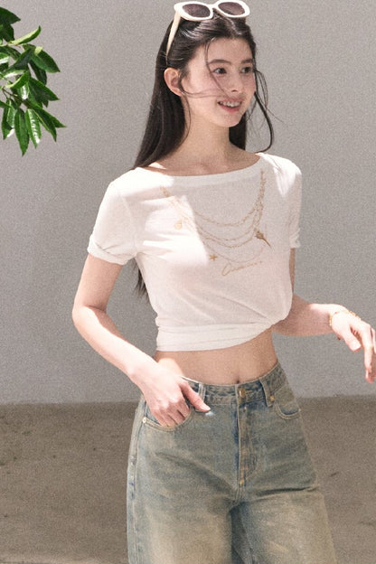 Retro Gradient Cotton Jeans