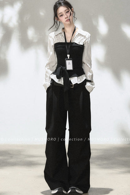 Loose Wide-Leg Trousers