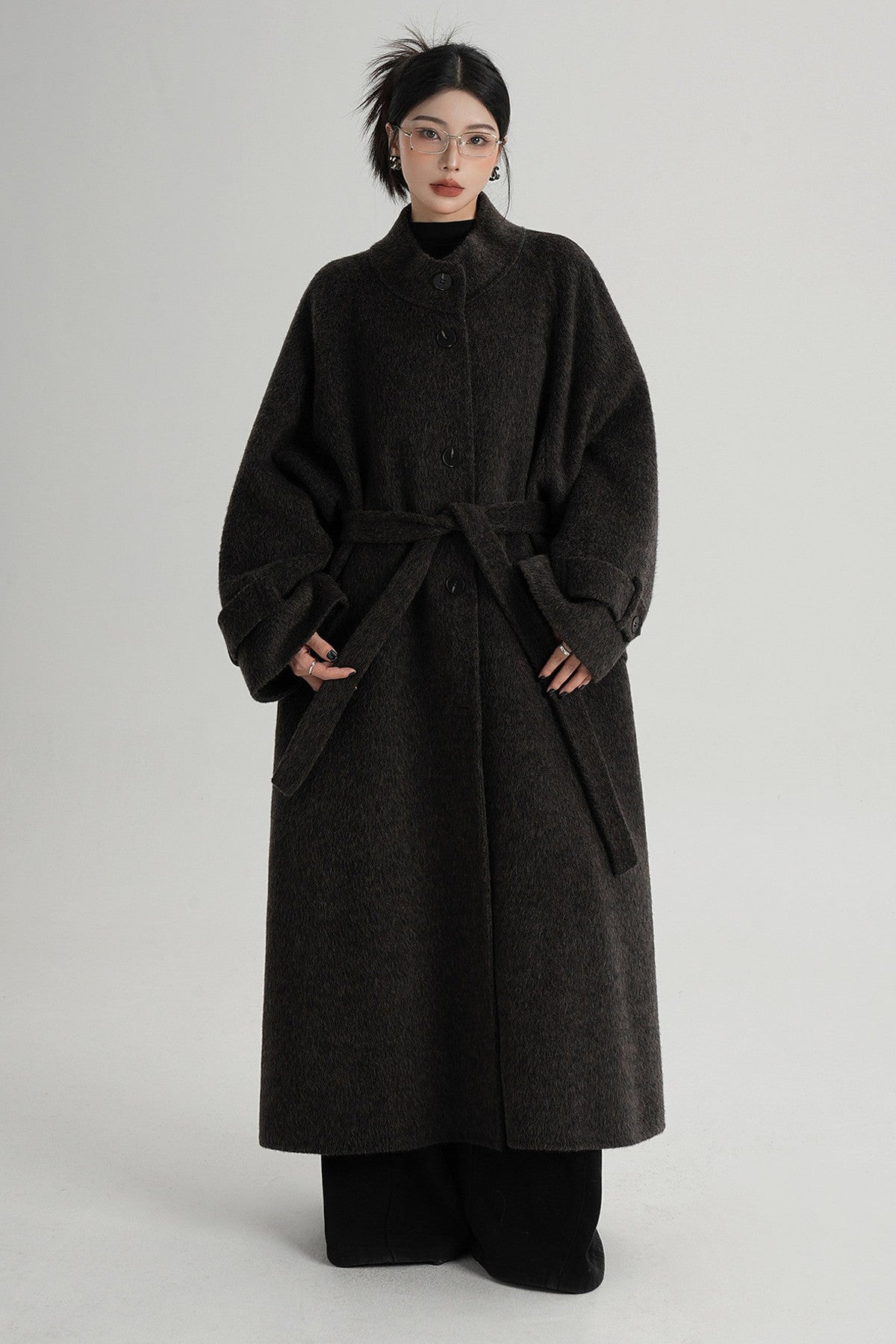 Mid-Length Double-Sided Wool Coat