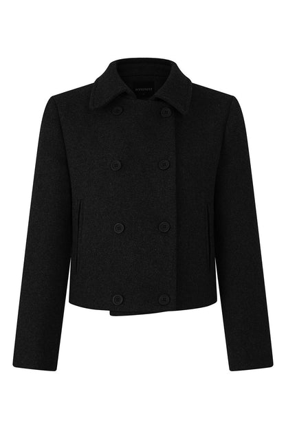 Double-Breasted Wool Coat