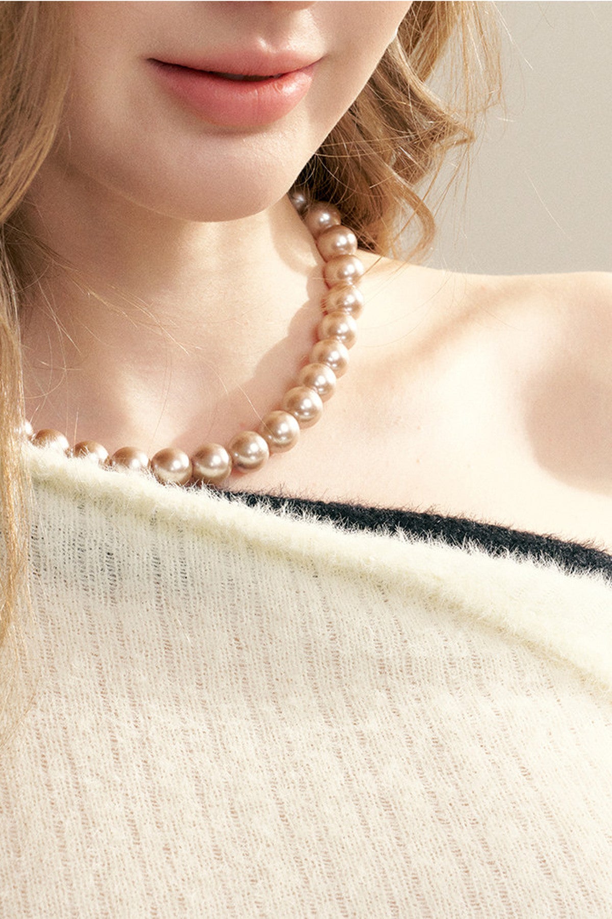 Asymmetrical Bow Tie Knit Top