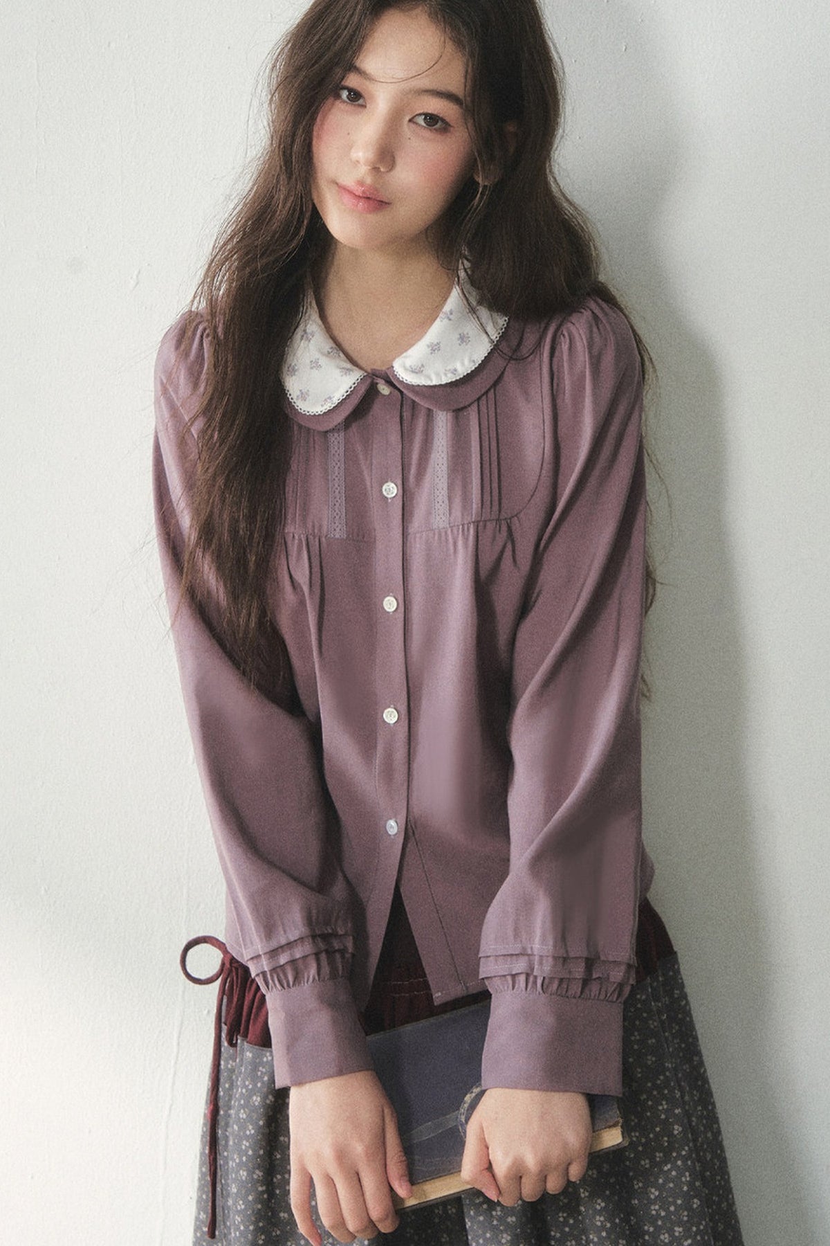 Lyocell Doll Collar Blouse