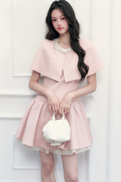 Capelet Cloak And Dress Set-Up