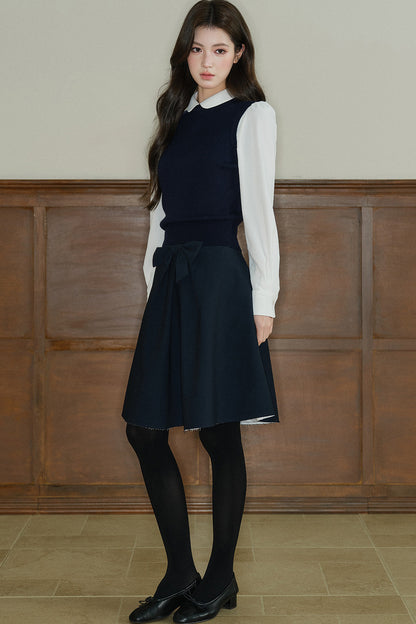 Acetic Acid Doll Collar Long-Sleeved Shirt