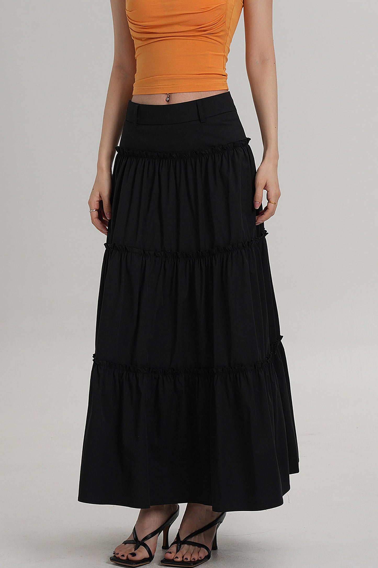 Elegant Pleated A-Line Skirt