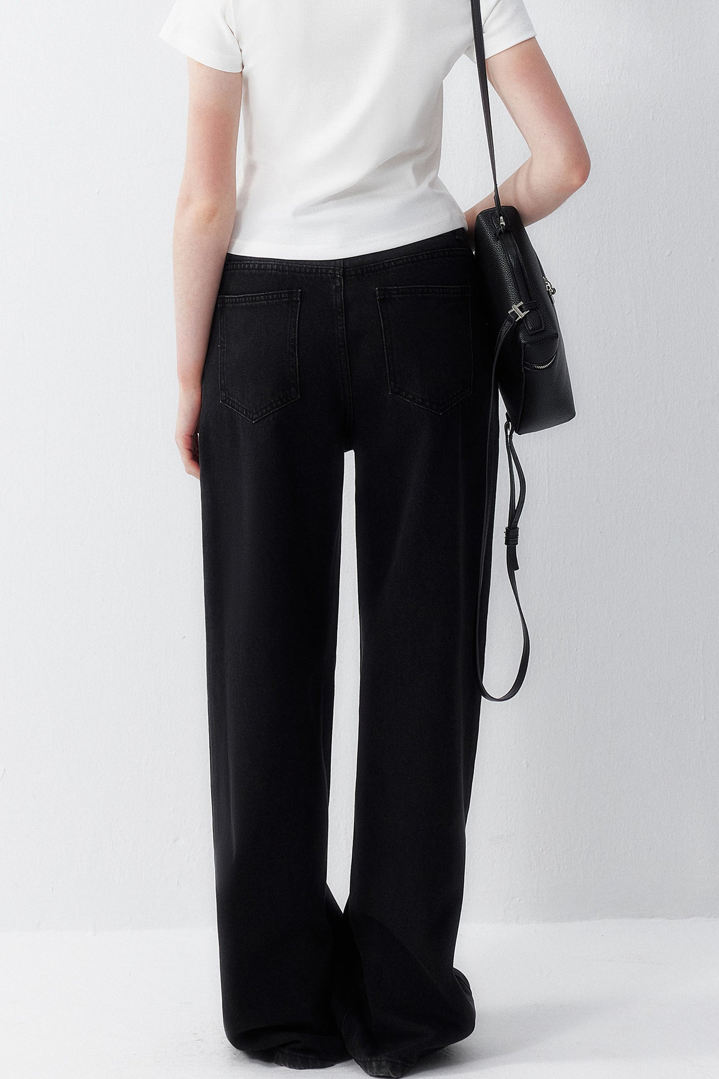 Gray Wide-Leg Jeans