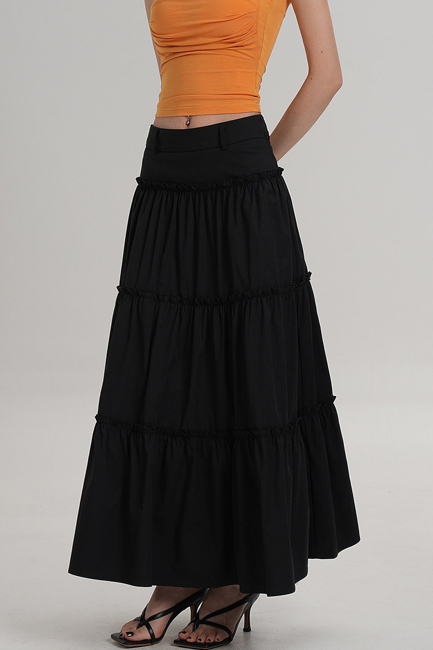 Elegant Pleated A-Line Skirt