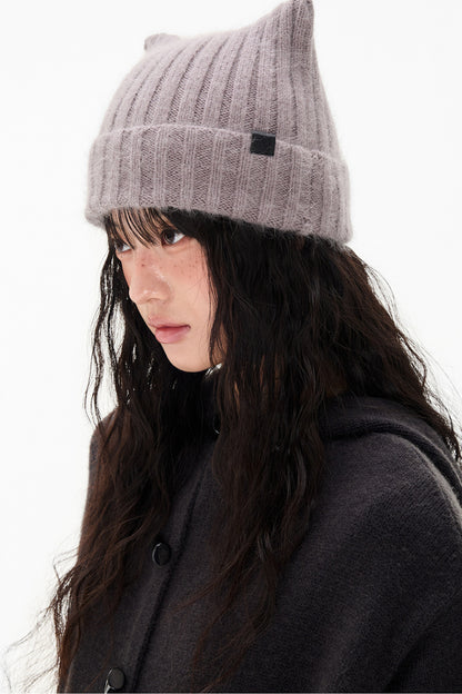 Cat Ear Rabbit Plush Hat Knit