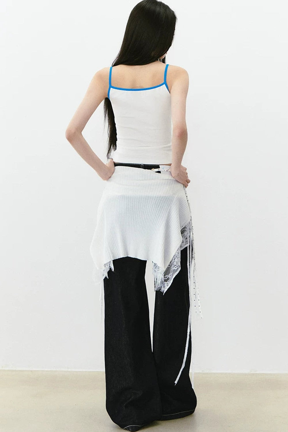 Color-Block Letter Print Camisole