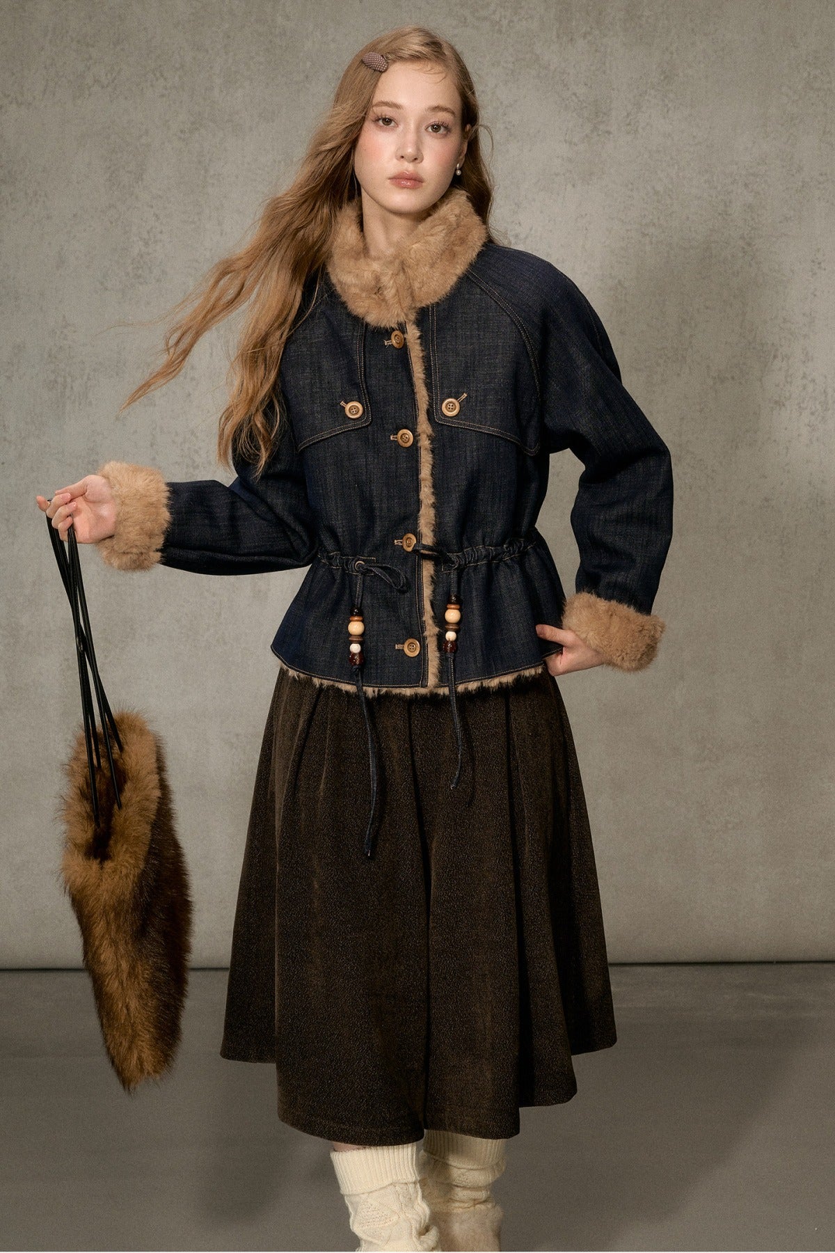Forest Path Wide-Leg Skirt