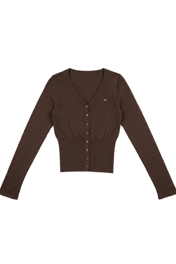V-Neck Knit Cardigan And Vest Set-Up