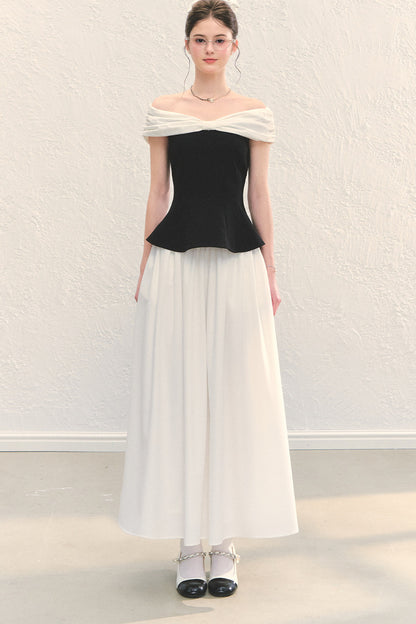 Off-Shoulder Peplum Top
