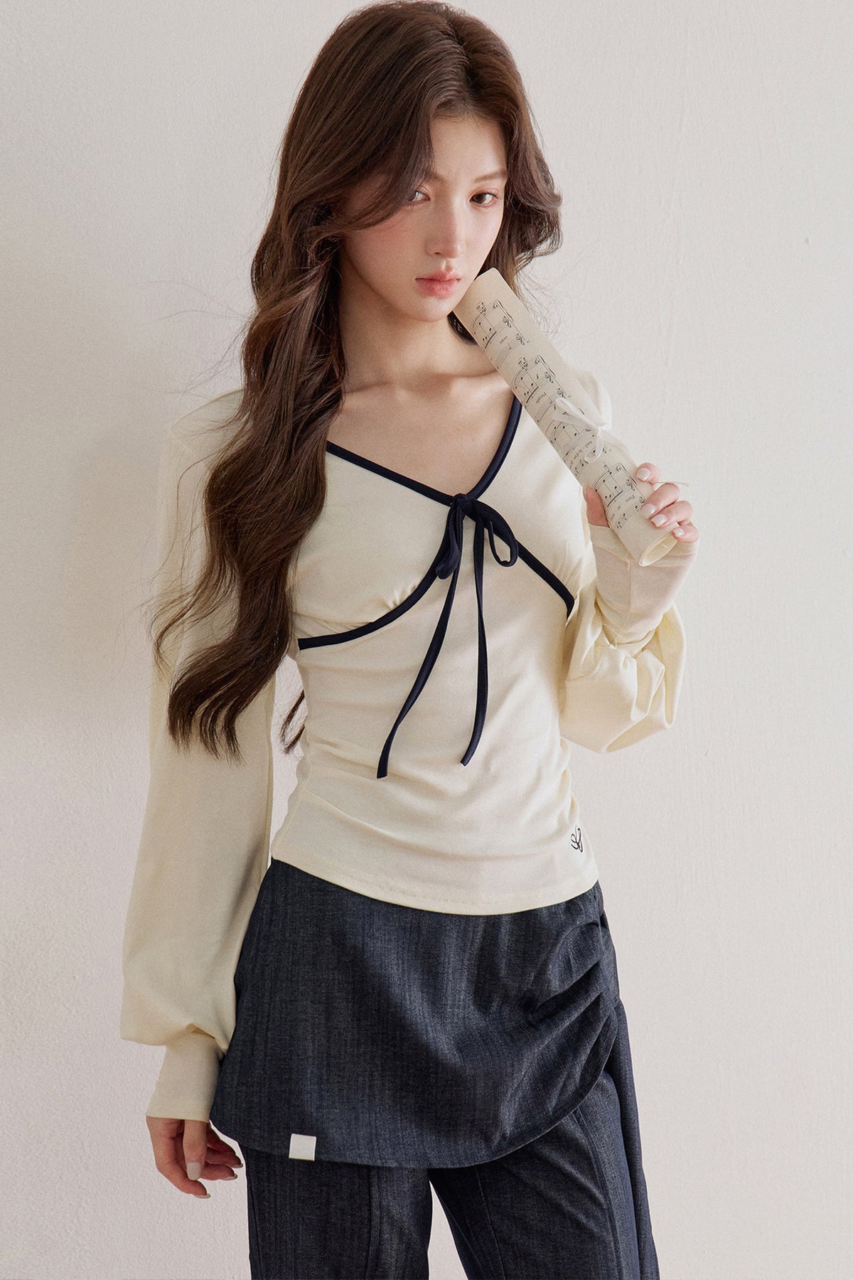 Tied Waist Wide-Leg Flared Pants