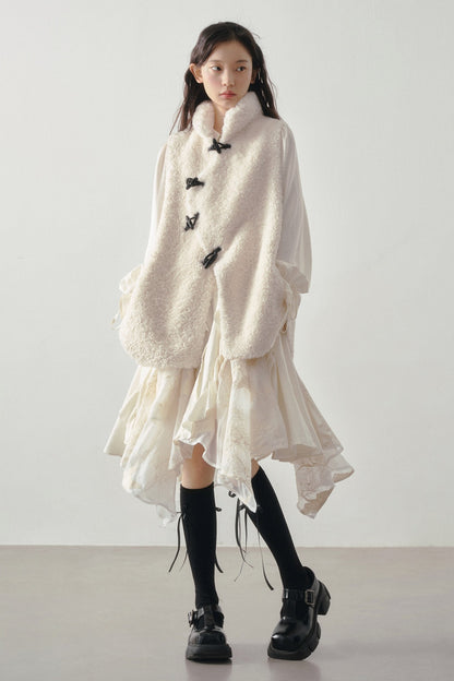 Embroidery Shawl Dress