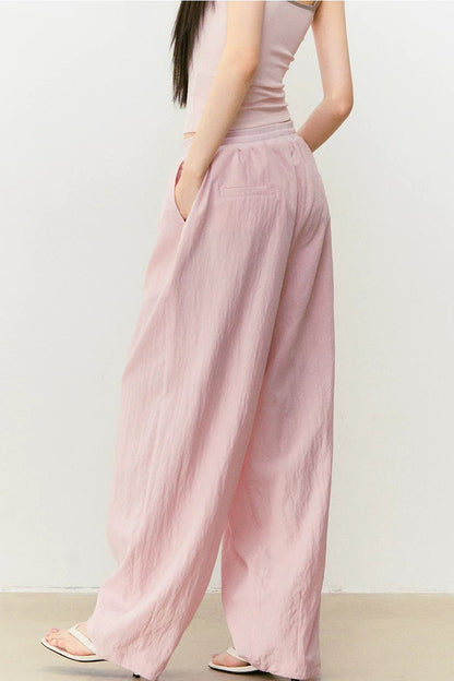 Elastic Waistband Drapey Pants