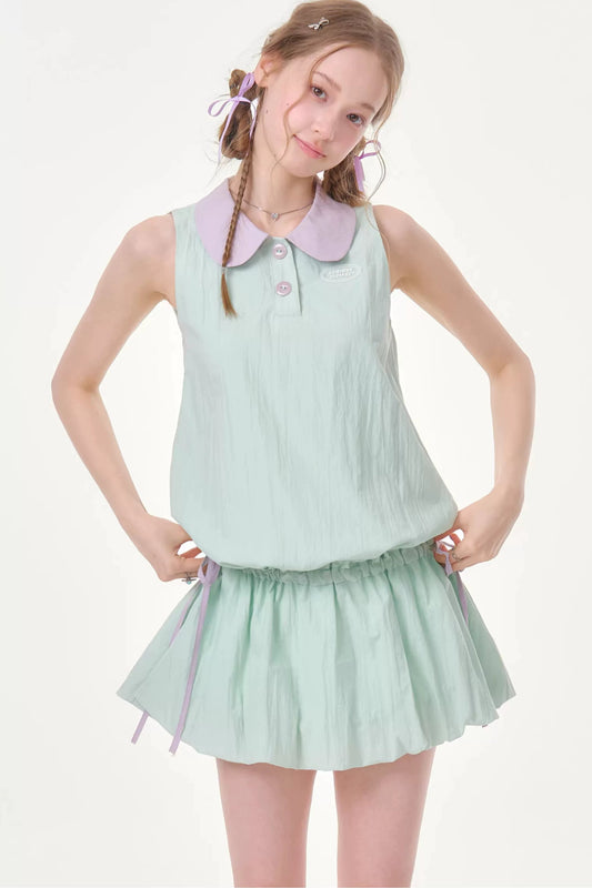 Purple Mint Sleeveless Dress