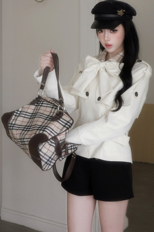 Double-Breasted Bow Jacket