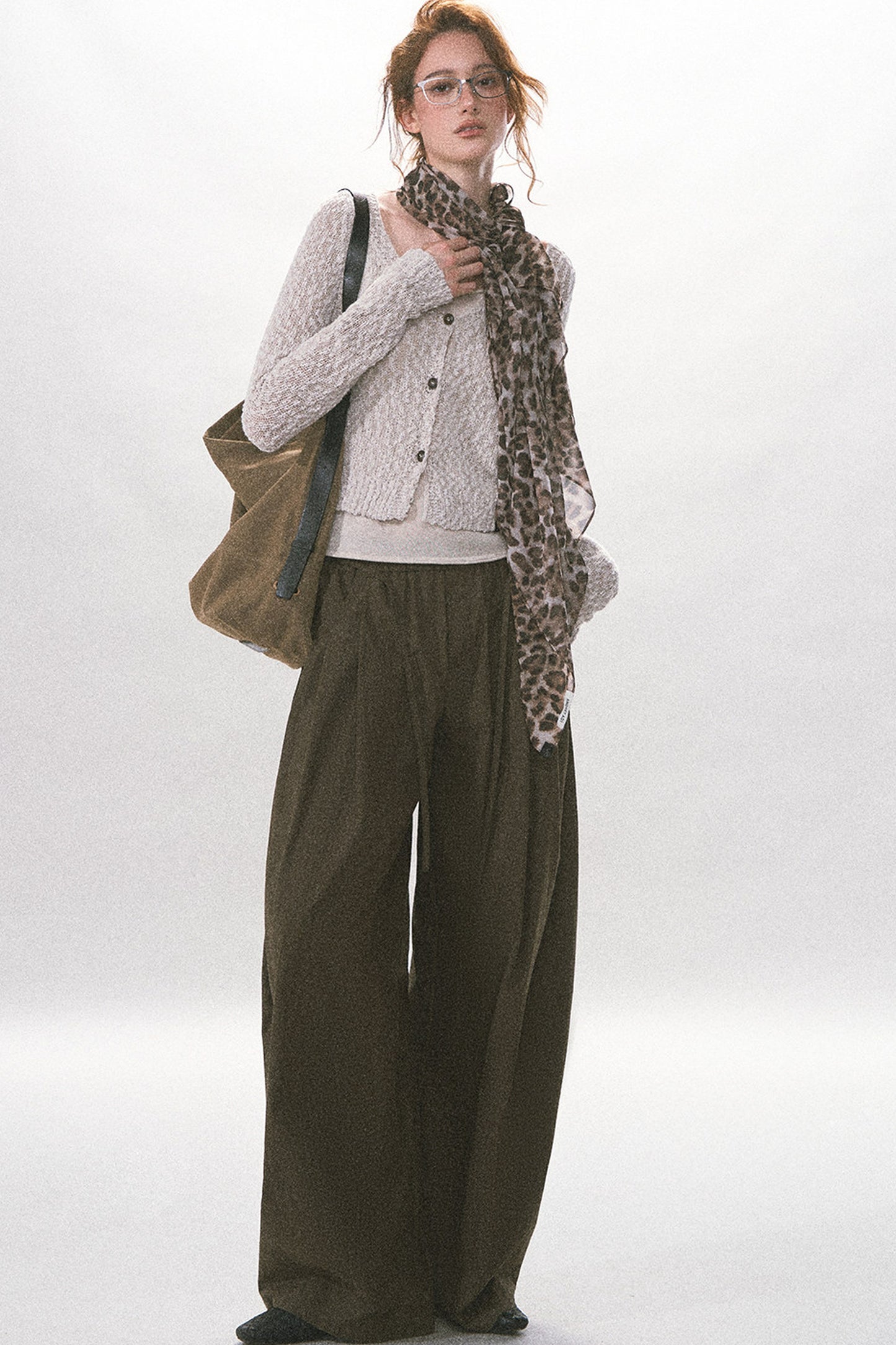 Textured Hollow-Out Knit Cardigan Jacket