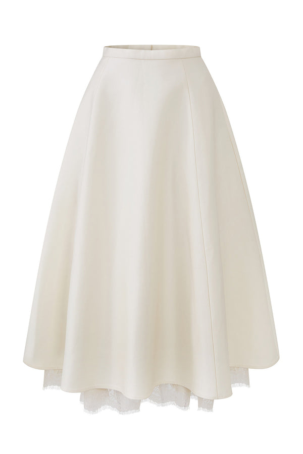 French Lace Flared Skirt