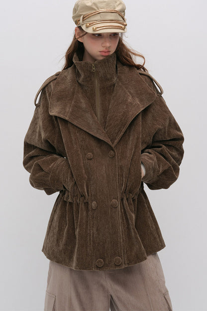 Detachable Chenille Down Jacket